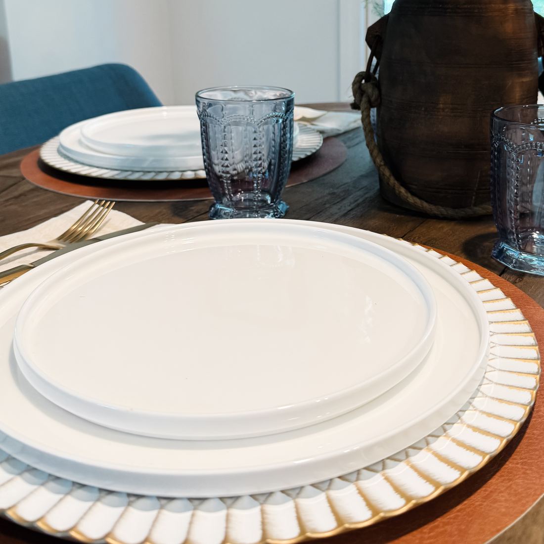 Gold Petal Charger Plates
